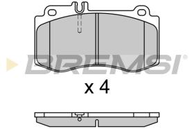 BREMSI BP3710 - PASTIGLIE FRENO - BRAKE PADS