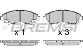 BREMSI BP3718 - PASTIGLIE FRENO - BRAKE PADS