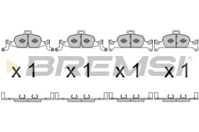 BREMSI BP3719 - PASTIGLIE FRENO - BRAKE PADS