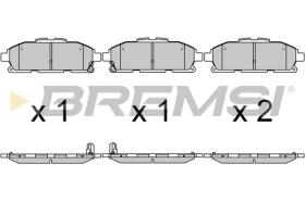 BREMSI BP3722 - PASTIGLIE FRENO - BRAKE PADS