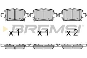BREMSI BP3723 - PASTIGLIE FRENO - BRAKE PADS