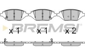BREMSI BP3724 - PASTIGLIE FRENO - BRAKE PADS