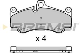 BREMSI BP3726 - PASTIGLIE FRENO - BRAKE PADS