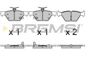 BREMSI BP3729 - PASTIGLIE FRENO - BRAKE PADS