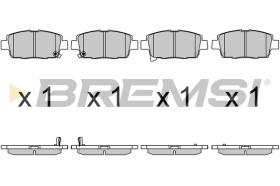 BREMSI BP3730 - PASTIGLIE FRENO - BRAKE PADS