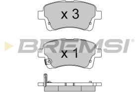 BREMSI BP3740 - PASTIGLIE FRENO - BRAKE PADS