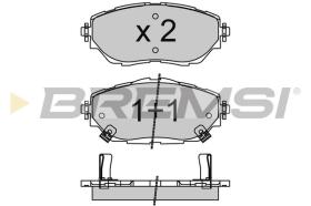 BREMSI BP3755 - PASTIGLIE FRENO - BRAKE PADS
