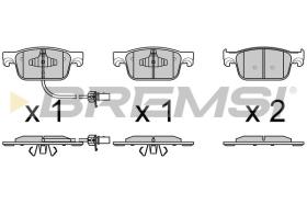 BREMSI BP3761 - PASTIGLIE FRENO - BRAKE PADS