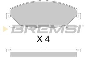 BREMSI BP3763 - PASTIGLIE FRENO - BRAKE PADS