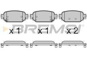 BREMSI BP3768 - PASTIGLIE FRENO - BRAKE PADS