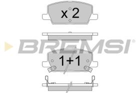 BREMSI BP3772 - PASTIGLIE FRENO - BRAKE PADS