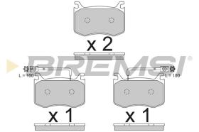 BREMSI BP3792 - PASTIGLIE FRENO - BRAKE PADS
