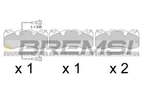 BREMSI BP3800 - PASTIGLIE FRENO - BRAKE PADS