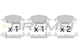 BREMSI BP3808 - PASTIGLIE FRENO - BRAKE PADS