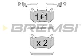 BREMSI BP3816 - PASTIGLIE FRENO - BRAKE PADS