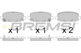 BREMSI BP3818 - PASTIGLIE FRENO - BRAKE PADS