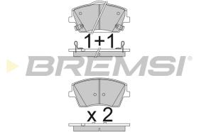 BREMSI BP3834 - PASTIGLIE FRENO - BRAKE PADS