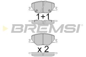 BREMSI BP3835 - PASTIGLIE FRENO - BRAKE PADS