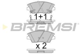 BREMSI BP3837 - PASTIGLIE FRENO - BRAKE PADS