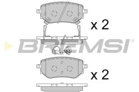 BREMSI BP3843 - PASTIGLIE FRENO - BRAKE PADS