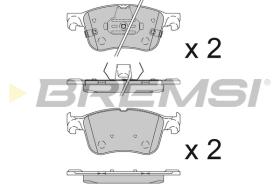 BREMSI BP3847 - PASTIGLIE FRENO - BRAKE PADS