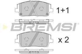 BREMSI BP3860 - PASTIGLIE FRENO - BRAKE PADS