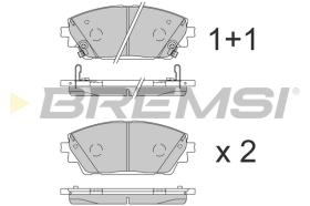 BREMSI BP3861 - PASTIGLIE FRENO - BRAKE PADS