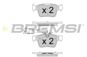 BREMSI BP3870 - PASTIGLIE FRENO - BRAKE PADS