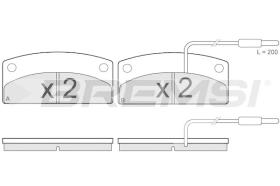 BREMSI BP3875 - PASTIGLIE FRENO - BRAKE PADS