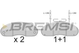 BREMSI BP7243 - PASTIGLIE FRENO - BRAKE PADS