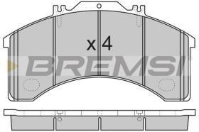 BREMSI BP7252 - PASTIGLIE FRENO - BRAKE PADS