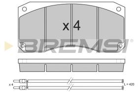 BREMSI BP7256 - PASTIGLIE FRENO - BRAKE PADS