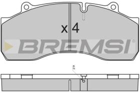 BREMSI BP7308 - PASTIGLIE FRENO - BRAKE PADS