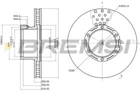 BREMSI CD5162V - DISCHI FRENO - BRAKE DISCS