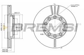 BREMSI CD5169V - DISCHI FRENO - BRAKE DISCS