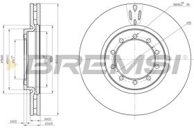 BREMSI CD5182V - DISCHI FRENO - BRAKE DISCS