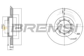 BREMSI CD5183V - DISCHI FRENO - BRAKE DISCS
