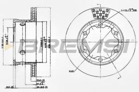 BREMSI CD5191V - DISCHI FRENO - BRAKE DISCS
