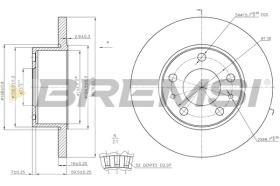 BREMSI CD5196S - DISCHI FRENO - BRAKE DISCS