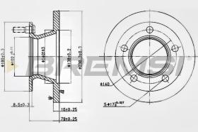 BREMSI CD5221S - DISCHI FRENO - BRAKE DISCS