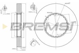 BREMSI CD5249S - DISCHI FRENO - BRAKE DISCS