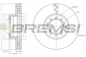 BREMSI CD5257V - DISCHI FRENO - BRAKE DISCS