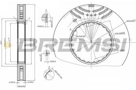 BREMSI CD5259V - DISCHI FRENO - BRAKE DISCS