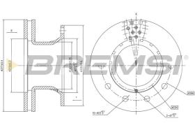 BREMSI CD5280V - DISCHI FRENO - BRAKE DISCS