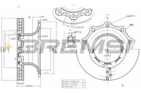 BREMSI CD5294V - DISCHI FRENO - BRAKE DISCS