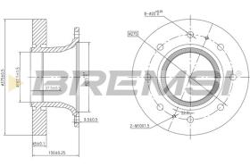BREMSI CD5305S - DISCHI FRENO - BRAKE DISCS