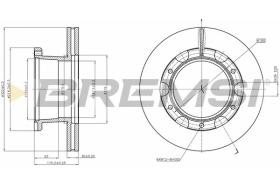 BREMSI CD5306V - DISCHI FRENO - BRAKE DISCS
