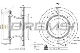 BREMSI CD5307V - DISCHI FRENO - BRAKE DISCS