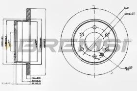 BREMSI CD5311S - DISCHI FRENO - BRAKE DISCS