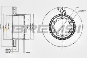 BREMSI CD5312V - DISCHI FRENO - BRAKE DISCS